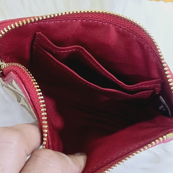 Coach wristlet brown and red - Picture 8 of 13